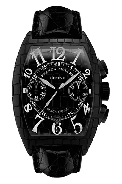 Franck Muller Schwarz Kroko 8880 CC AT BLK CRO