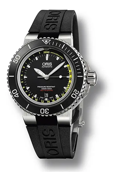 Oris Aquis Tiefenmessgerät 01 733 7675 4154-Set RS