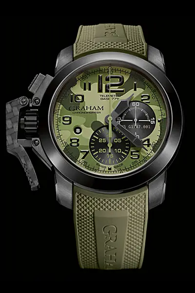 Graham Chronofighter Oversize Schwarz Pfeil Set
