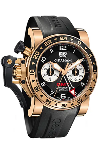 Graham Chronofighter Übergröße GMT Schwarz 20VGR.B21A