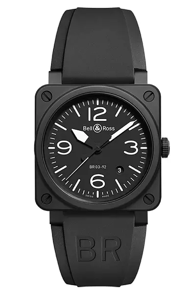 Bell & Ross Schwarz Matt BR0392-BL-CE