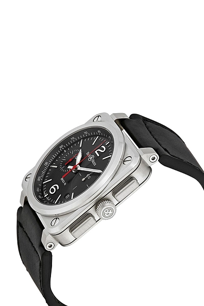 Bell & Ross Schwarzer Stahl BR0394-BLC-ST/SCA