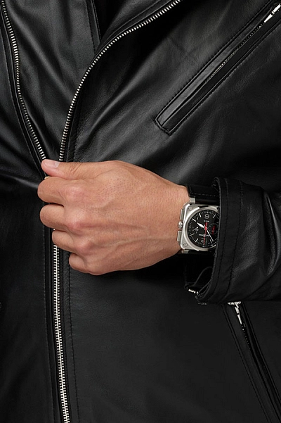 Bell & Ross Schwarzer Stahl BR0394-BLC-ST/SCA