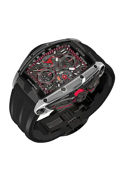 Cvstos Chrono Grau Brancard Schwarz Titan/Schwarz & Rot