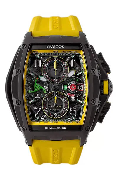 Cvstos Chrono Schwarz Stahl Gelb B00107.4102001