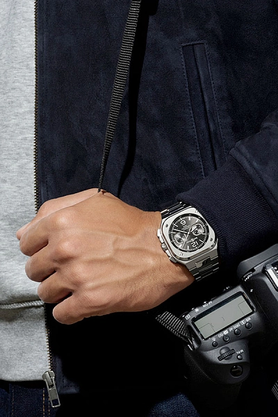 Bell & Ross BR 05 Chrono Schwarz Stahl BR05C-BL-ST/SST