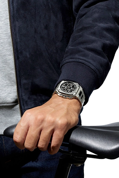 Bell & Ross BR 05 Chrono Schwarz Stahl BR05C-BL-ST/SST