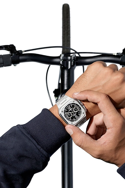 Bell & Ross BR 05 Chrono Schwarz Stahl BR05C-BL-ST/SST