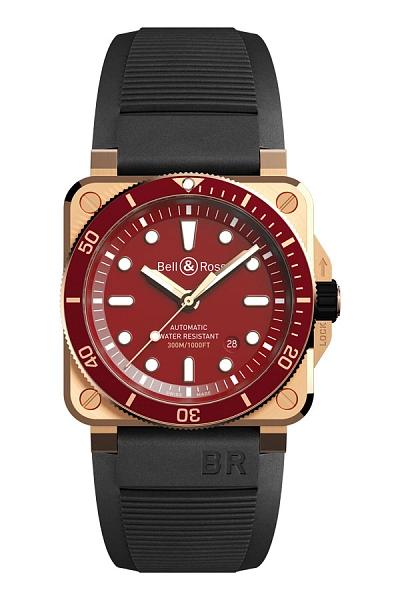 Bell & Ross BR 03-92 Taucher Rot Bronze BR0392-D-R-BR/SCA