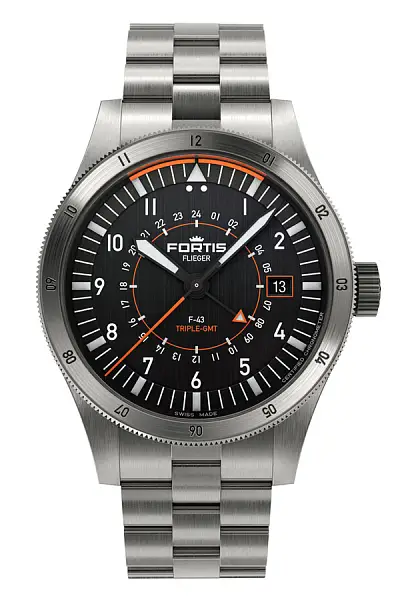 Fortis Flieger F-43 Dreifach-GMT F4260000