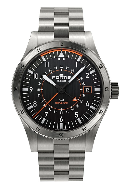 Fortis Flieger F-43 Dreifach-GMT F4260000