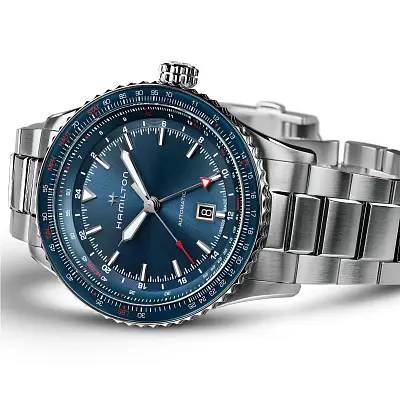 Hamilton Khaki Luftfahrt Cpnverter Auto GMT H76715140