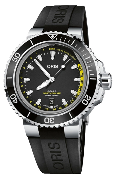 Oris Aquis Tiefenmessgerät 01 733 7755 4154-Set RS