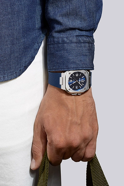 Bell & Ross BR05 Stahlblau BR05A-BLU-ST/SRB