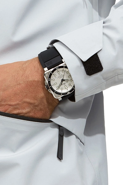 Bell & Ross BR03-92 Taucher Weiß BR0392-D-WH-ST/SRB