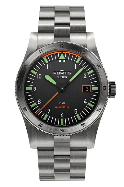 Forits Flieger F-39 Automtic auf Block Armband F4220005