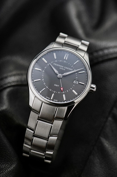 Frederique Constant Klassiker Quarz GMT FC-252DGS5B6B