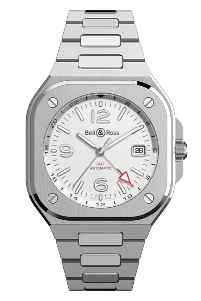 Bell & Ross BR 05 GMT Weiß BR05G-SI-ST/SST