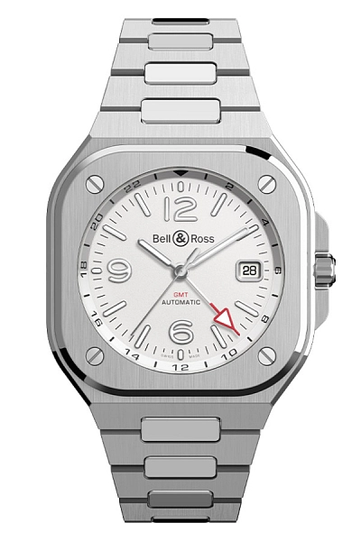 Bell & Ross BR 05 GMT Weiß BR05G-SI-ST/SST