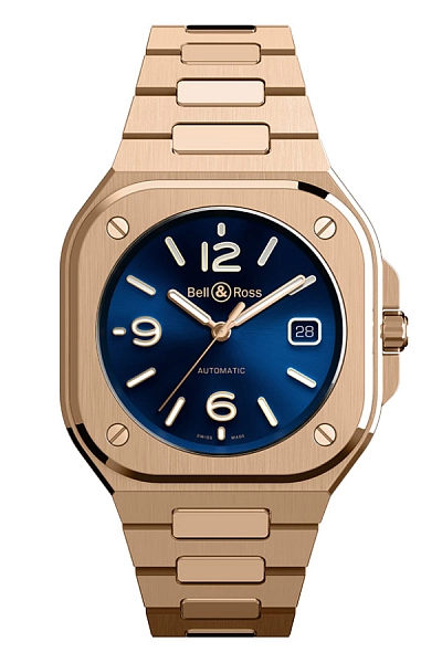 Bell & Ross BR 05 Blau Gold BR05A-BLU-PG/SPG