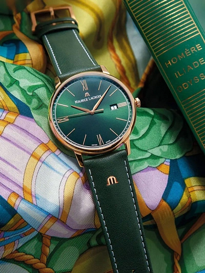 Maurice Lacroix Eliros Grün 40mm EL1118-PVP01-610
