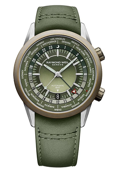 Raymond Weil Freelancer GMT Weltzeituhr 2765-SBC-52001