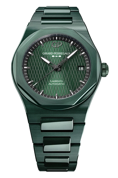 Girard-Perregaux Laureato 42mm Grüner Keramik Aston Martin Edition
