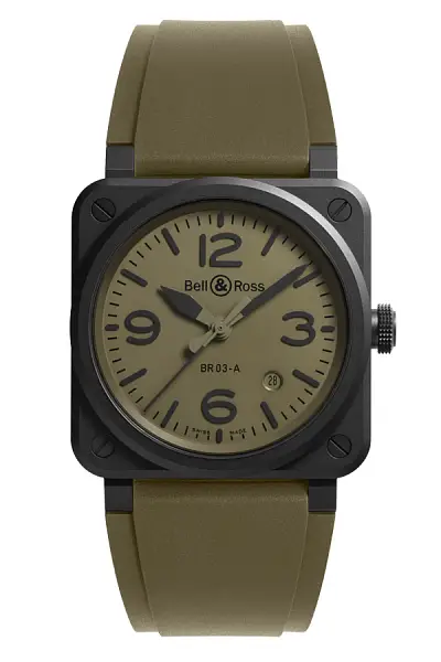 Bell & Ross Neue BR 03 Militärkeramik BR03A-MIL-CE/SRB