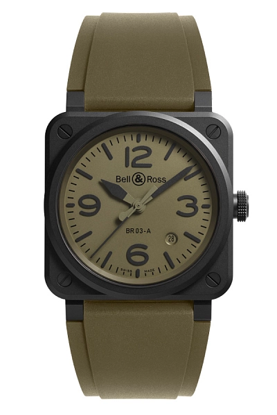 Bell & Ross Neue BR 03 Militärkeramik BR03A-MIL-CE/SRB