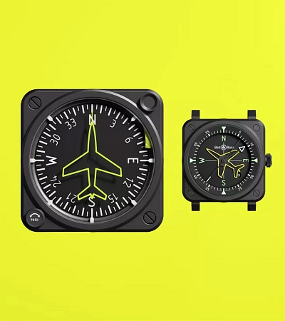 Bell & Ross BR 03 Kreiselkompass BR03A-CPS-CE/SRB