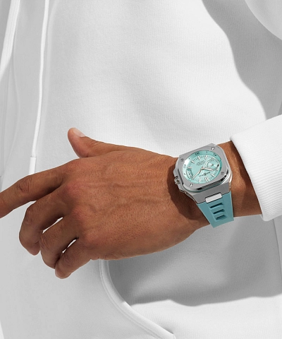 Bell & Ross BR-X5 Eisblau Stahl BRX5R-IB-ST/SRB
