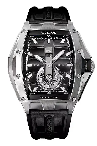 CVSTOS Challenge Twin-Time Stahl Nardo Zifferblatt A01108.4102001