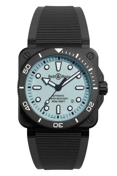 Bell & Ross BR 03 Taucher Vollkeramik BR03A-D-LM-CE/SRB