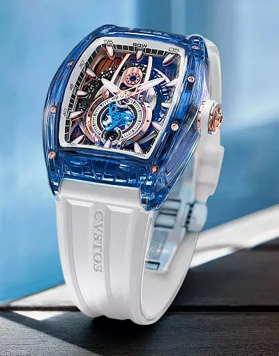 CVSTOS Sealiner PS Blau Saphir Schwarz Zifferblatt C00103.4182001