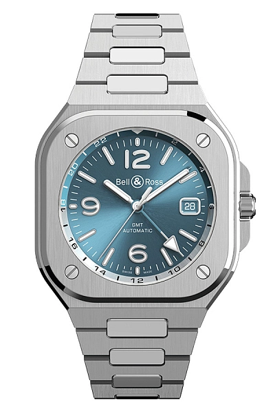Bell & Ross BR-05 GMT Himmelblau BR05G-PB-ST/SST