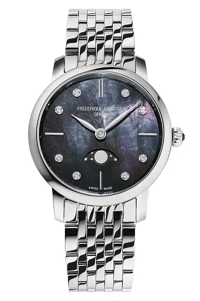 Frederique Constant Slimline Damen Mondphase FC-206MPBD1S6B