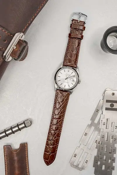 Hirsch Riemen Crocograin L 12322810-2-18