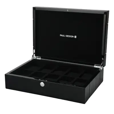 Uhrenbox Paul Design Gentlemen 10 Black Shadow