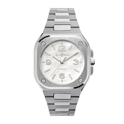 Bell & Ross Br-05 36mm Perlmutt Stahl BR05A-S-MP-ST/SST