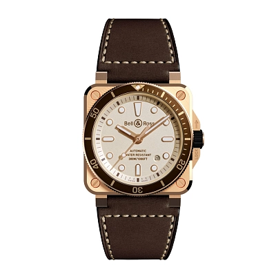 Bell & Ross Diver Weiß Bronze BR0392-D-WH-BR/SCA