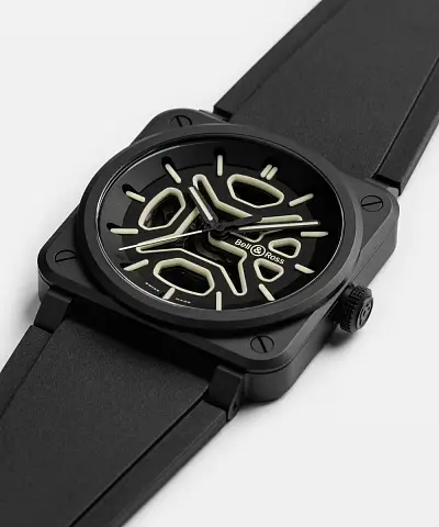 Bell & Ross BR-03 Skelett Lum Keramik BR03A-LM-SKCE/SRB