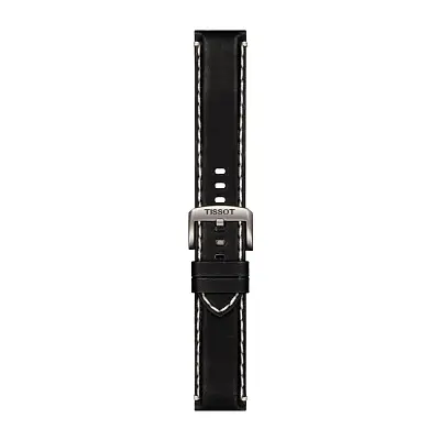 Schwarzes Tissot Lederarmband 22 mm T852.044.982