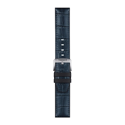 Tissot blaues kautschuk- und lederarmband 22 mm T852.046.765