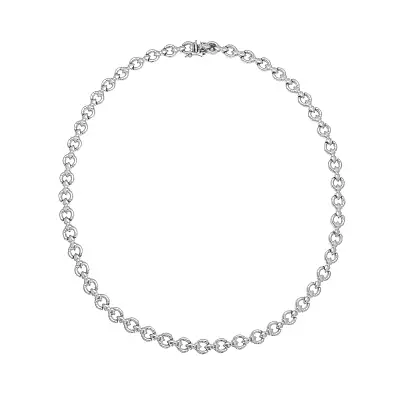 Damen halskette aus weißgold