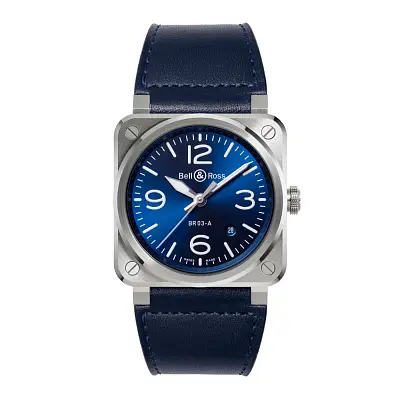 Bell & Ross BR 03 Stahlblau BR03A-BLU-ST/SCA