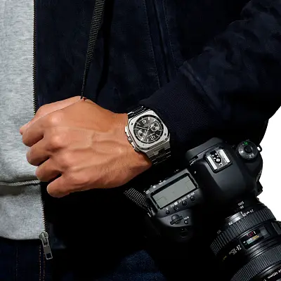 Bell & Ross BR 05 Chrono Schwarz Stahl BR05C-BL-ST/SST