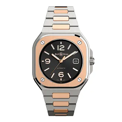 Bell & Ross BR 05 Schwarzer Stahl & Gold BR05A-BL-STPG/SSG