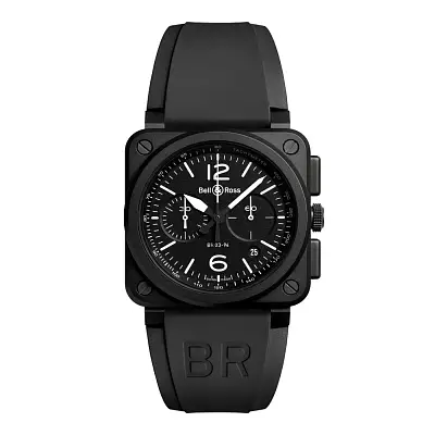 Bell & Ross Schwarz Matt BR0394-BL-CE