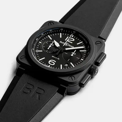 Bell & Ross Schwarz Matt BR0394-BL-CE