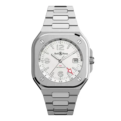 Bell & Ross BR 05 GMT Weiß BR05G-SI-ST/SST
